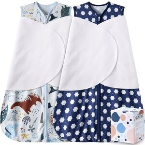 New Open Box 6-12month Sleep Sack Baby Swaddle,3-Way Adjustable Wearable Blanket